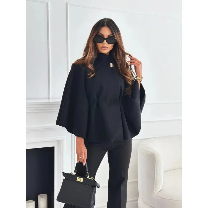 Amalia | Regular geschnittener Cashmere-Mantel mit verstellbarem Taillengürtel