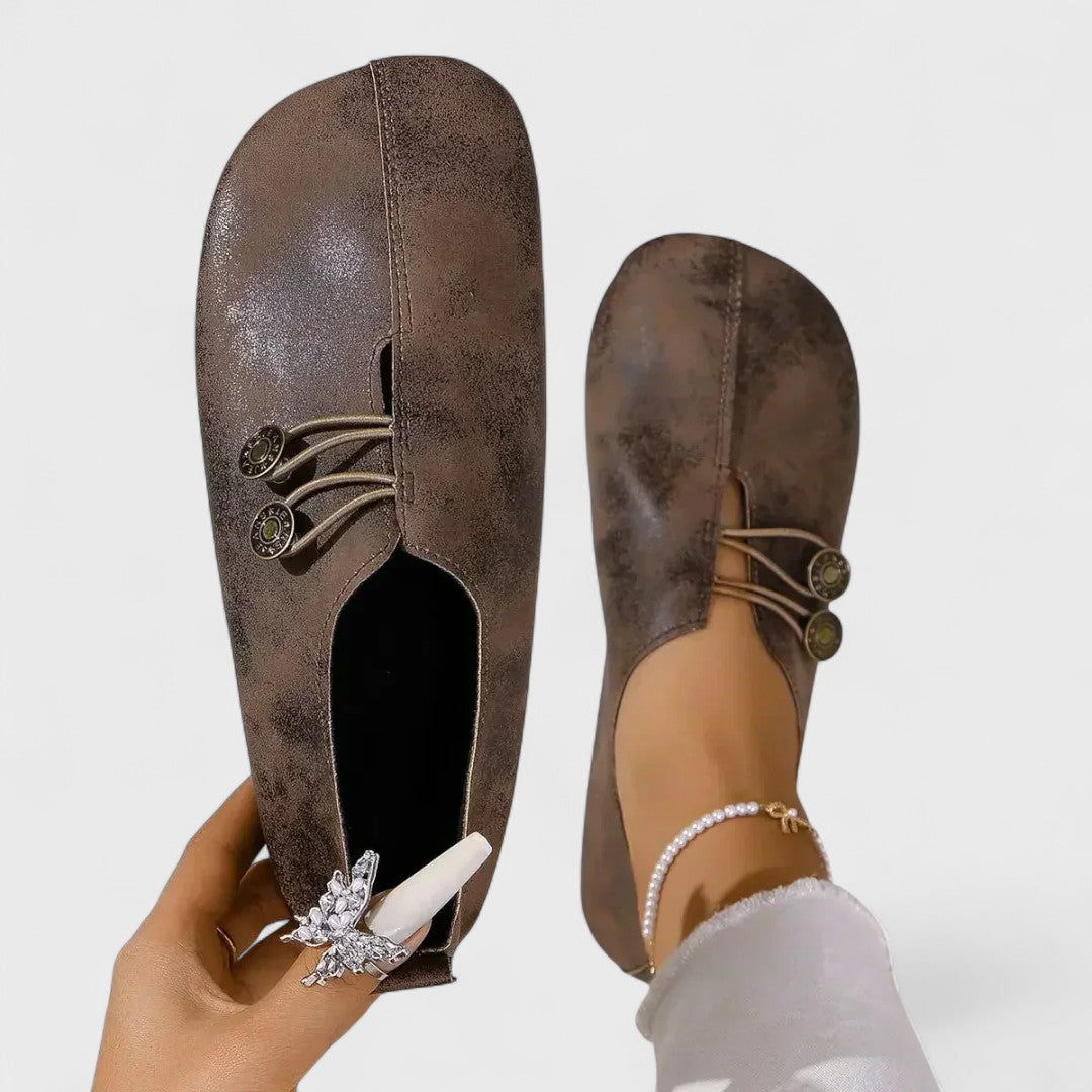 Lydia - Damen Orthopädische Slipper aus weichem Wildleder