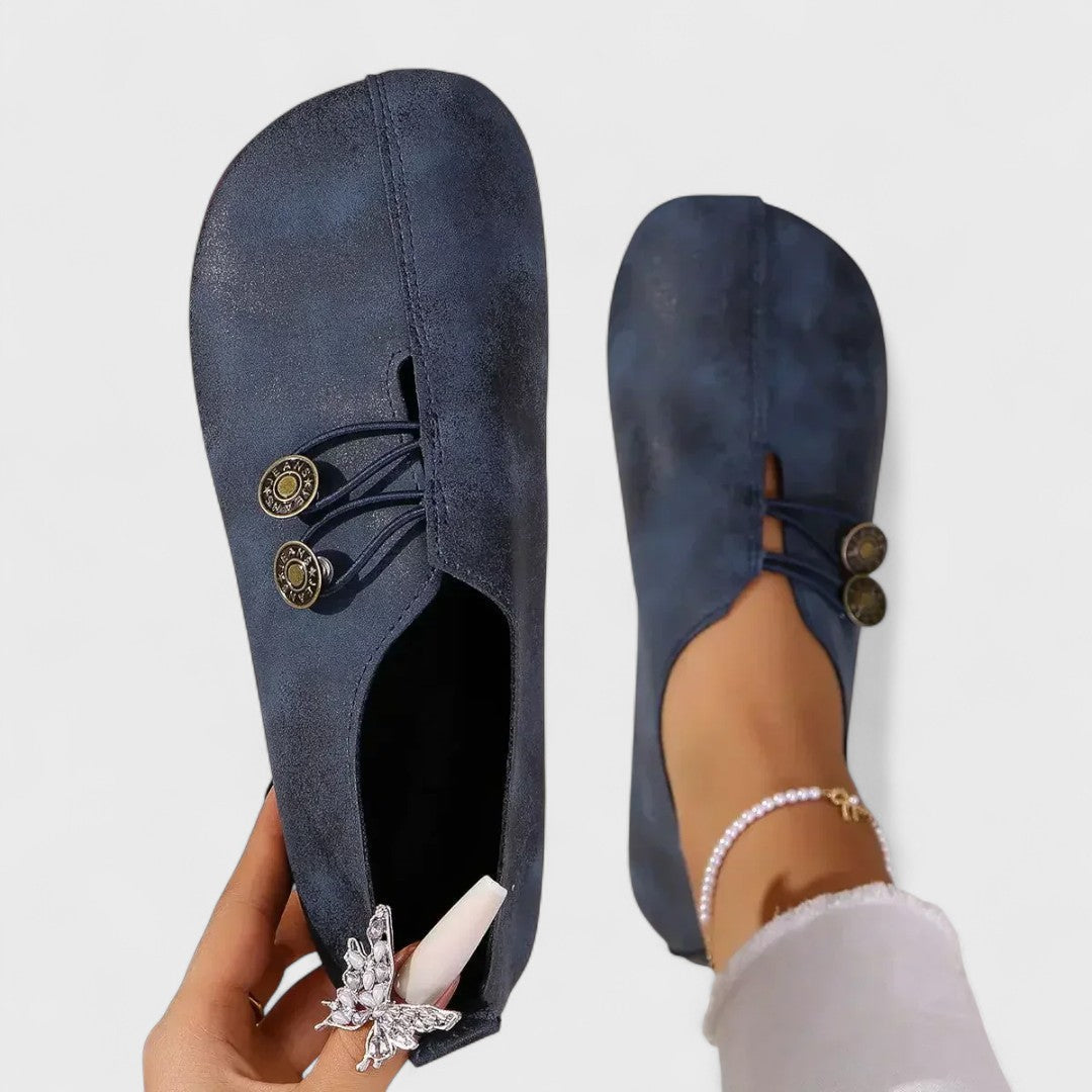 Lydia - Damen Orthopädische Slipper aus weichem Wildleder