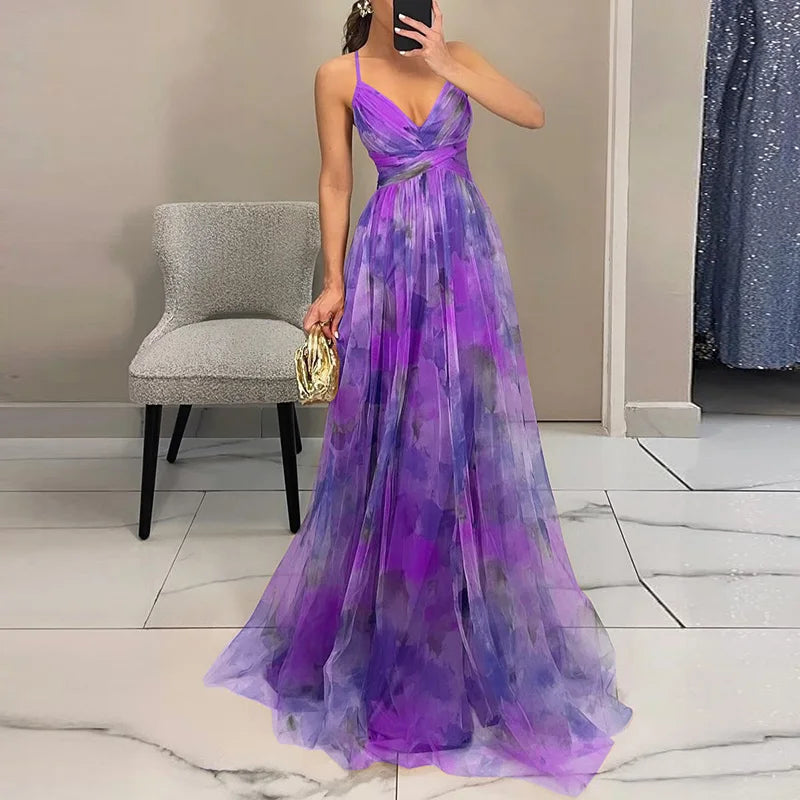 Giselle | Charmantes Maxikleid mit floralem Druck