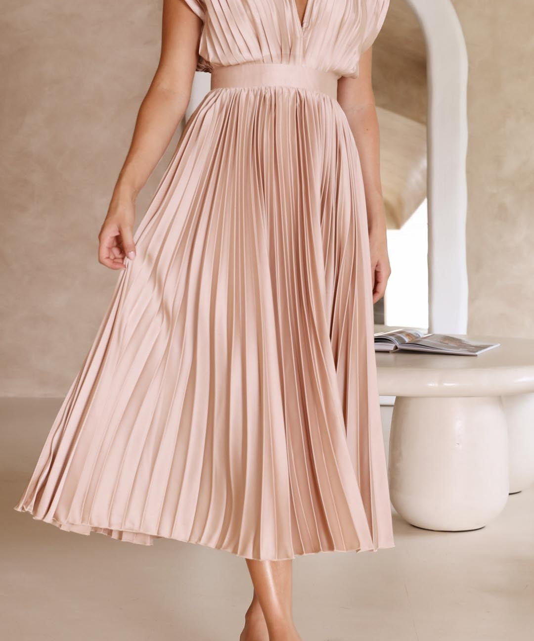 Isla | Elegantes Faltenkleid