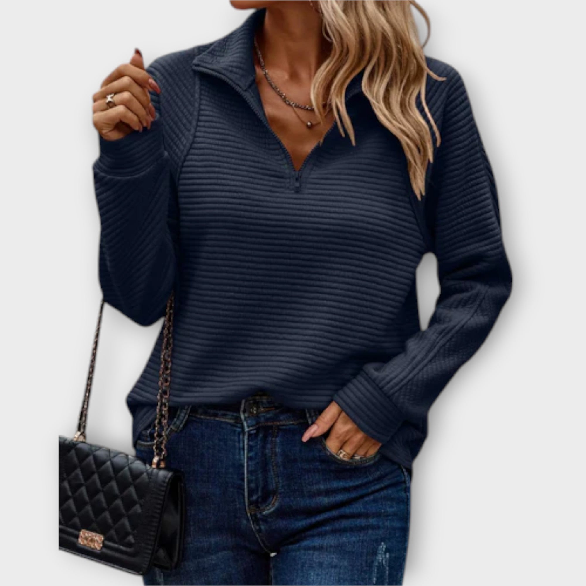Vilja - Halb-Zip Pullover