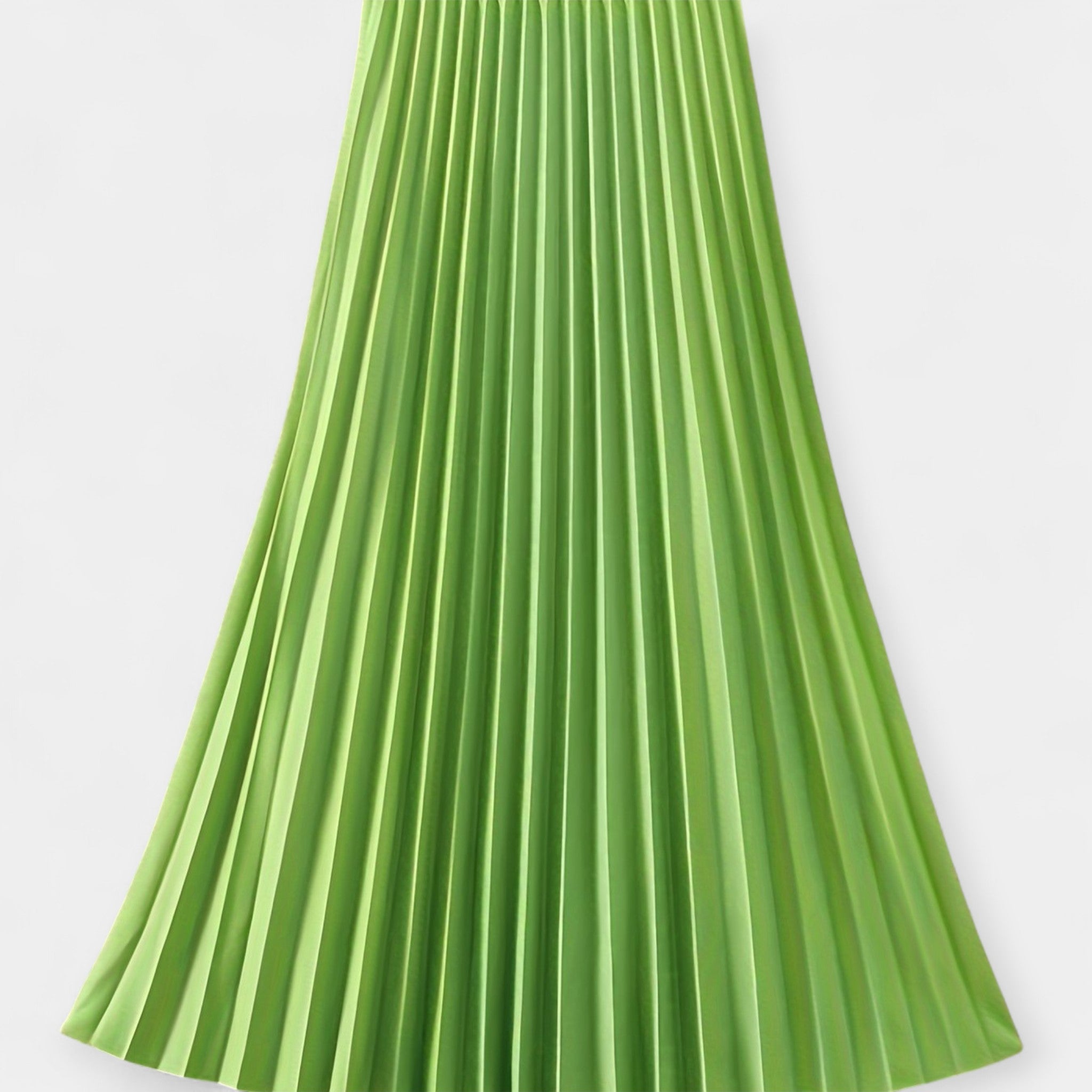 Faltenrock aus Satin Maxi
