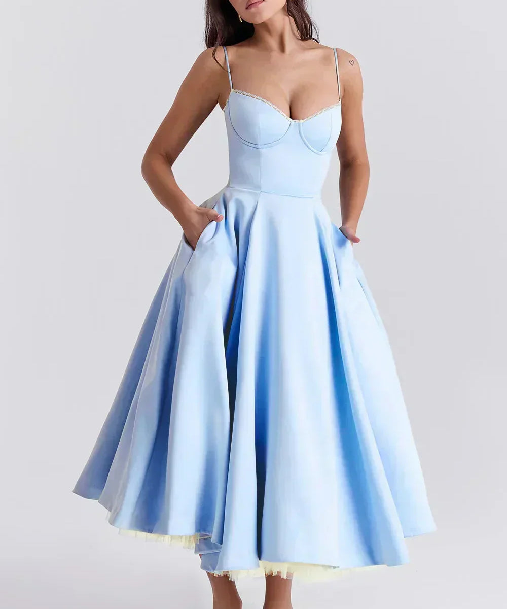 Arielle | Luxus Midi Kleid