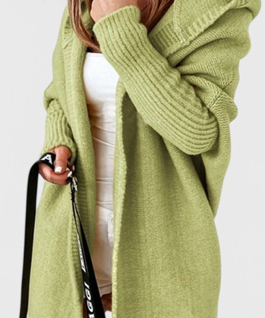Oversized Kapuzenstrickcardigan