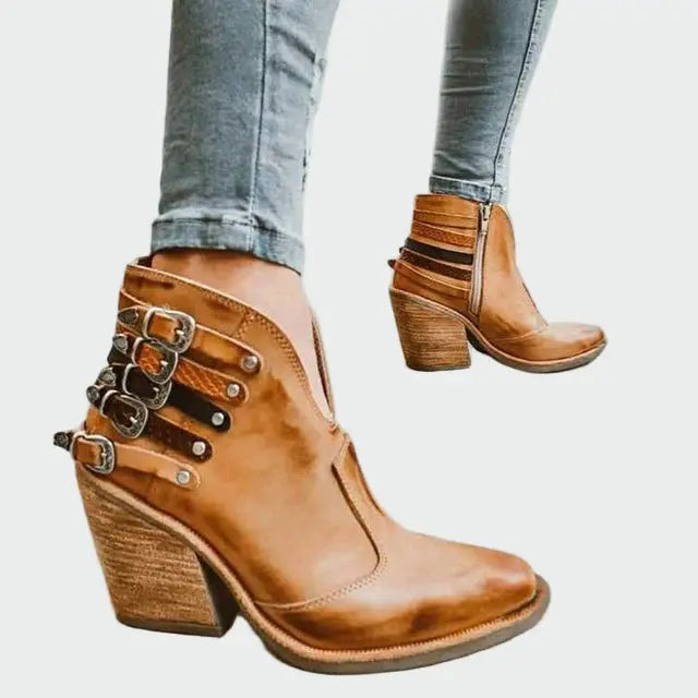 Retro-Leder Schuhe