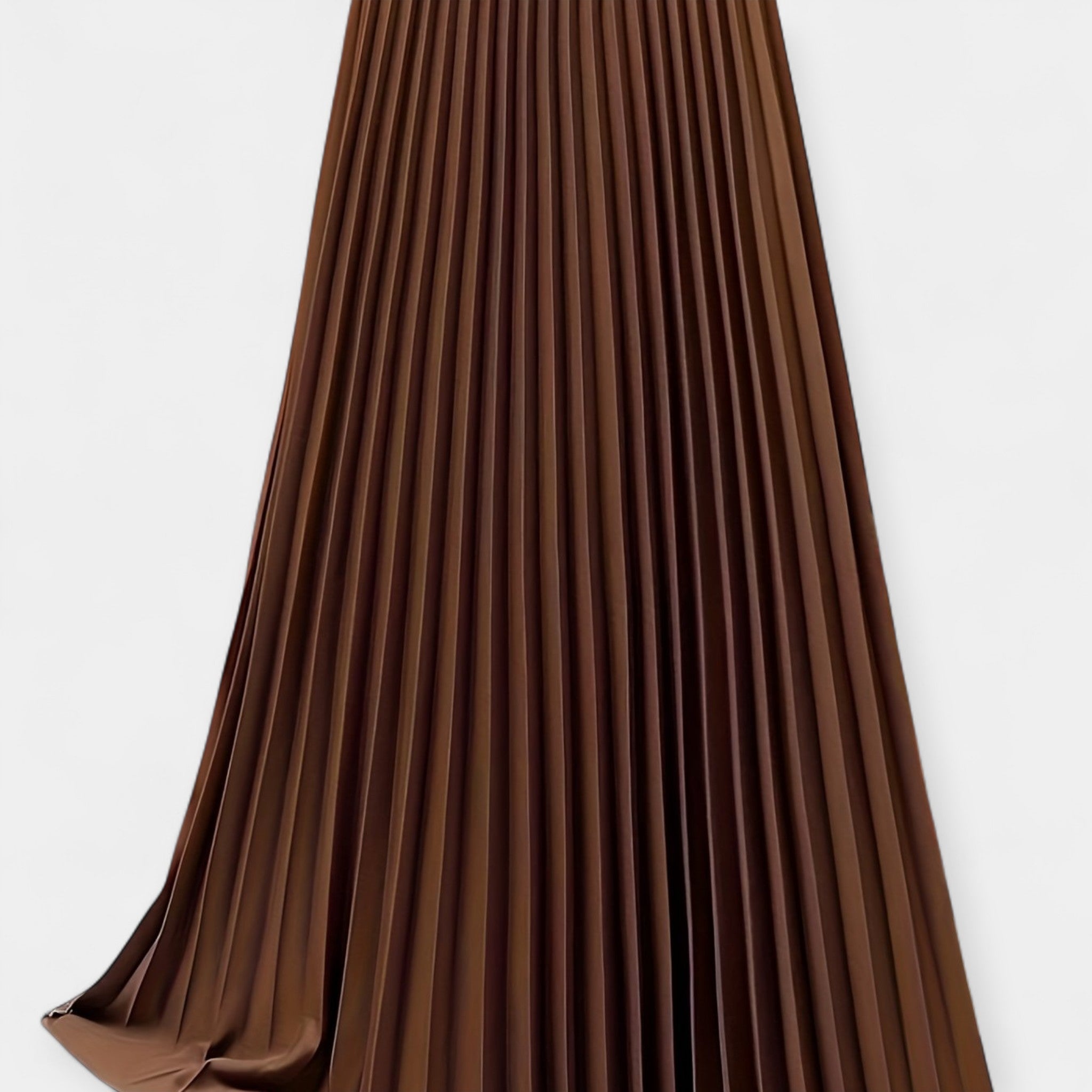 Faltenrock aus Satin Maxi