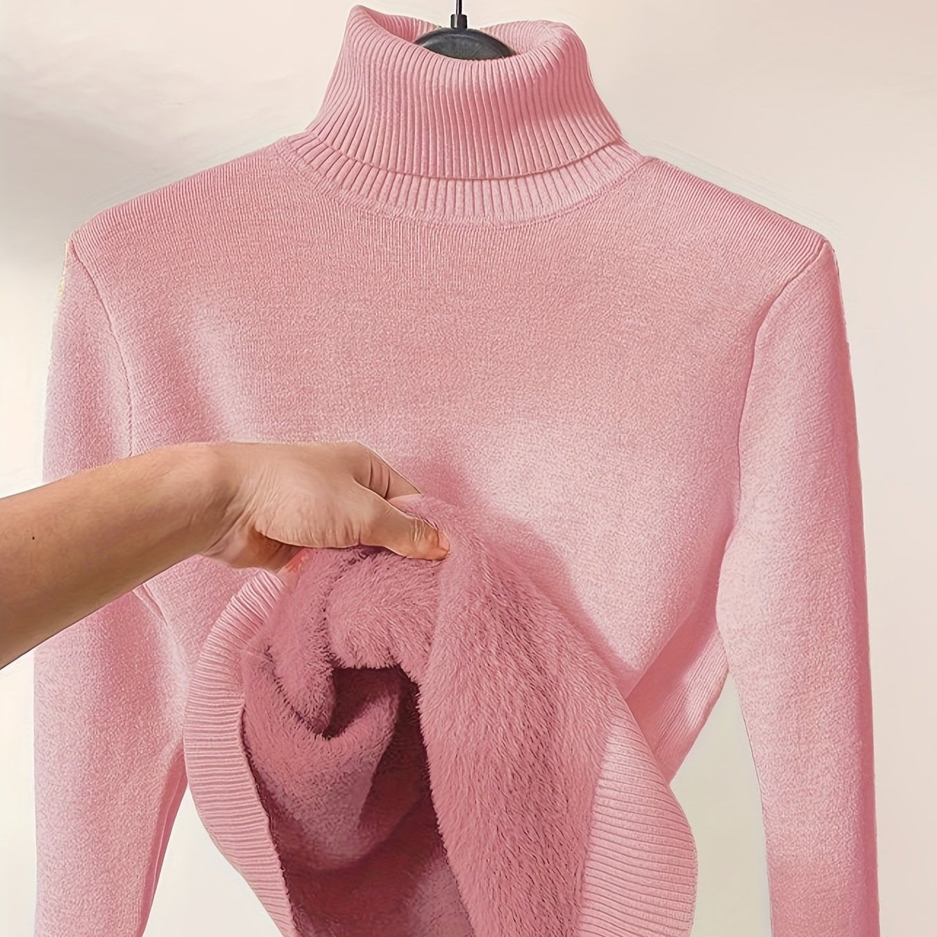 Zoe - Weicher Pullover mit hohem Kragen