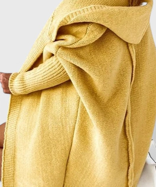 Oversized Kapuzenstrickcardigan