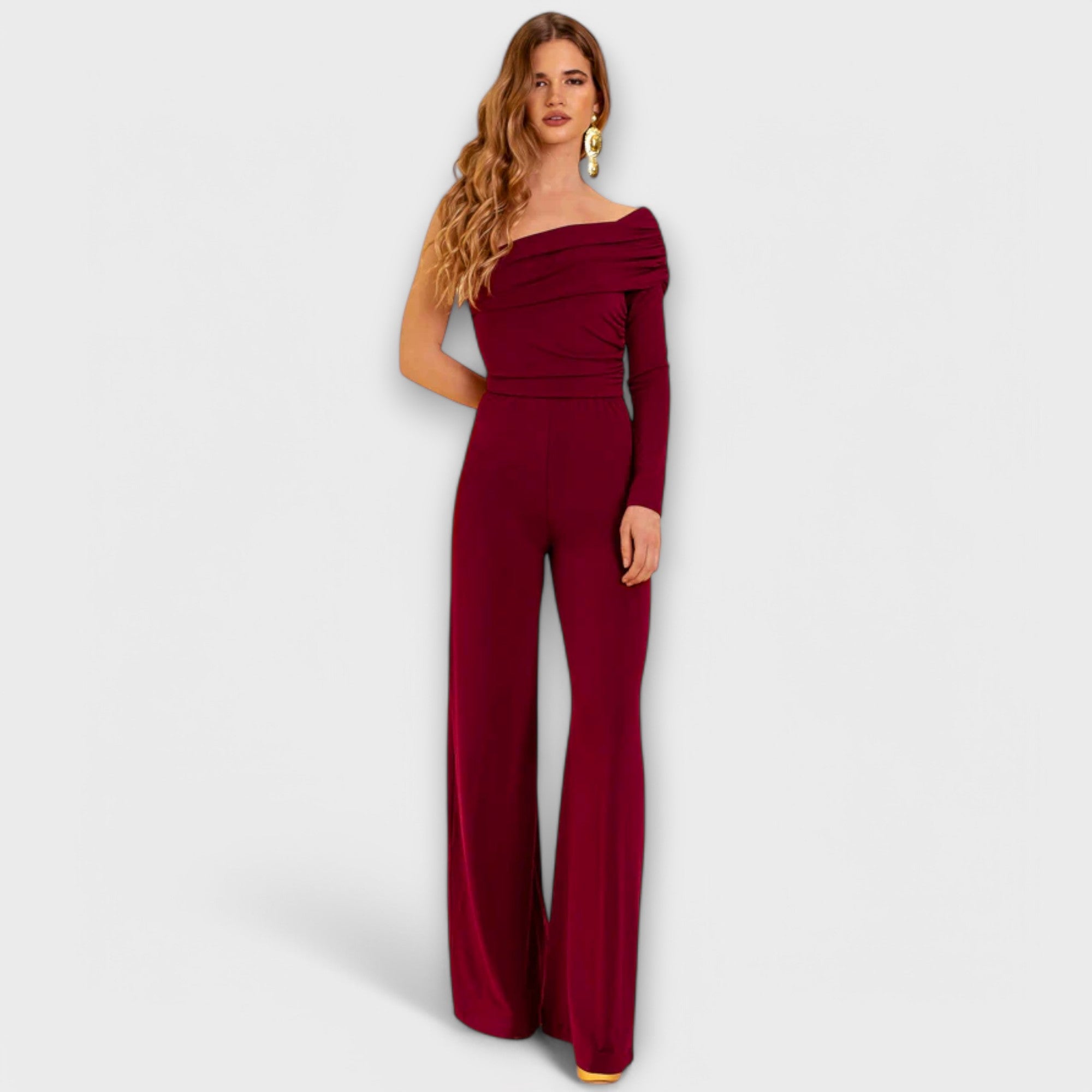 Fiona | Eleganter Ein-Schulter-Jumpsuit