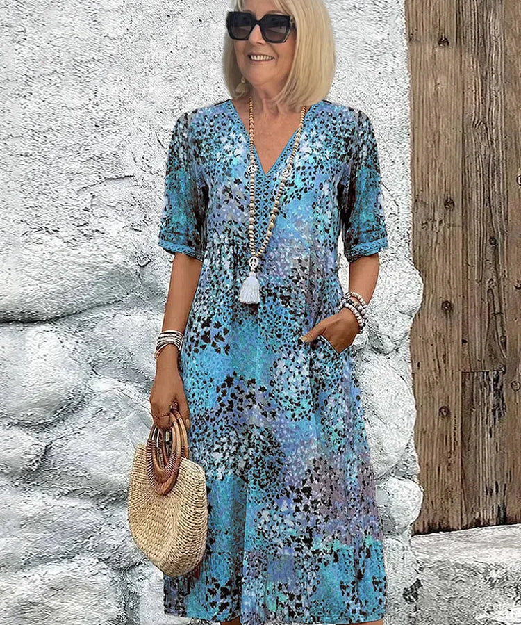 Lina | Leichtes Kleid mit V-Ausschnitt