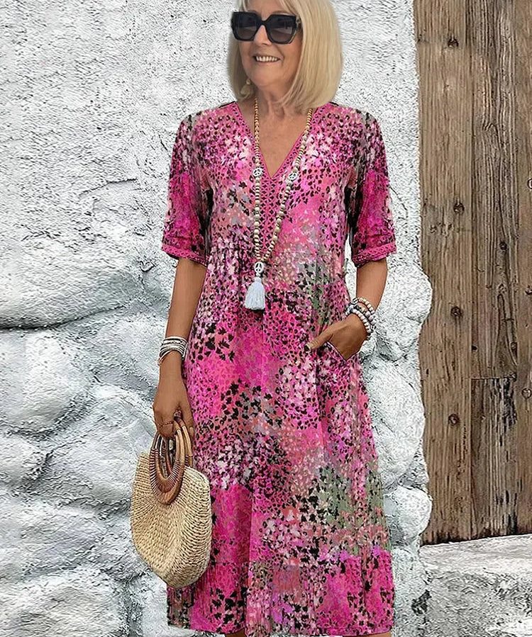 Lina | Leichtes Kleid mit V-Ausschnitt