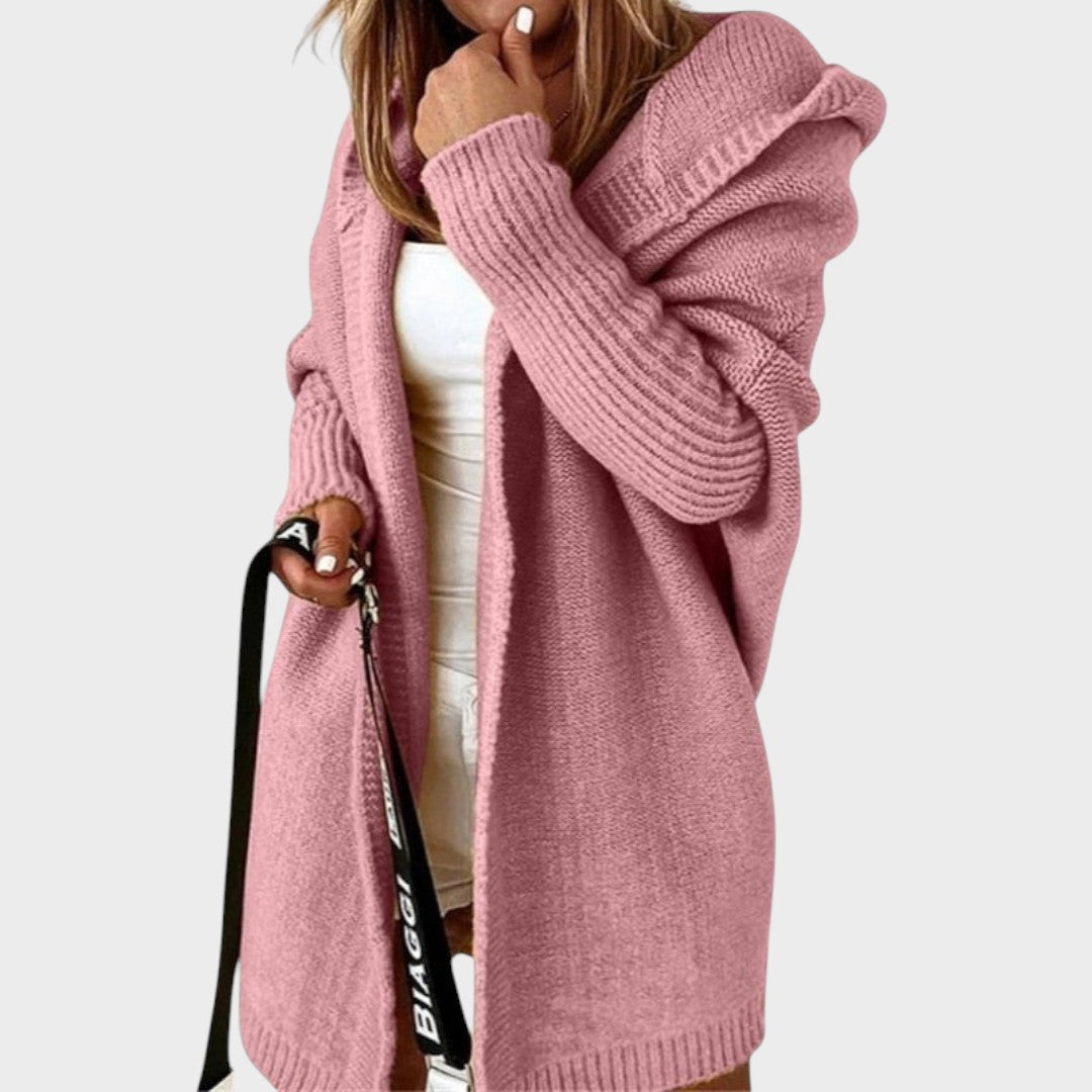 Marcela | Übergroßer Kapuzenstrickcardigan