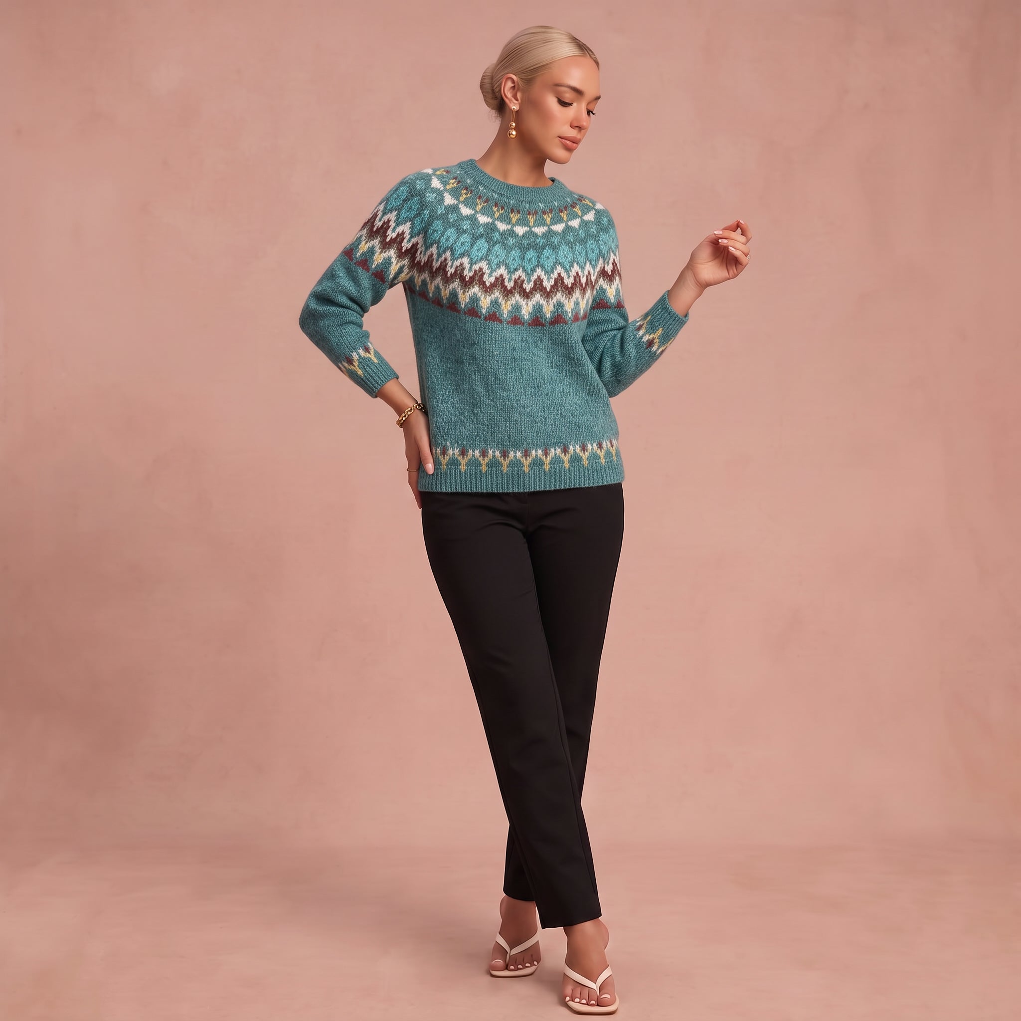 Karin - Lässiger und Bequemer Pullover – 1