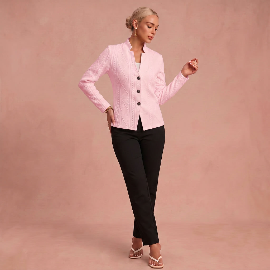 Cornelia - Zeitlose Linie Blazer – Fuchsia – 1