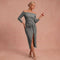 Henriette - Schickes Kleid mit schulterfreien Trägern – Grau – 1