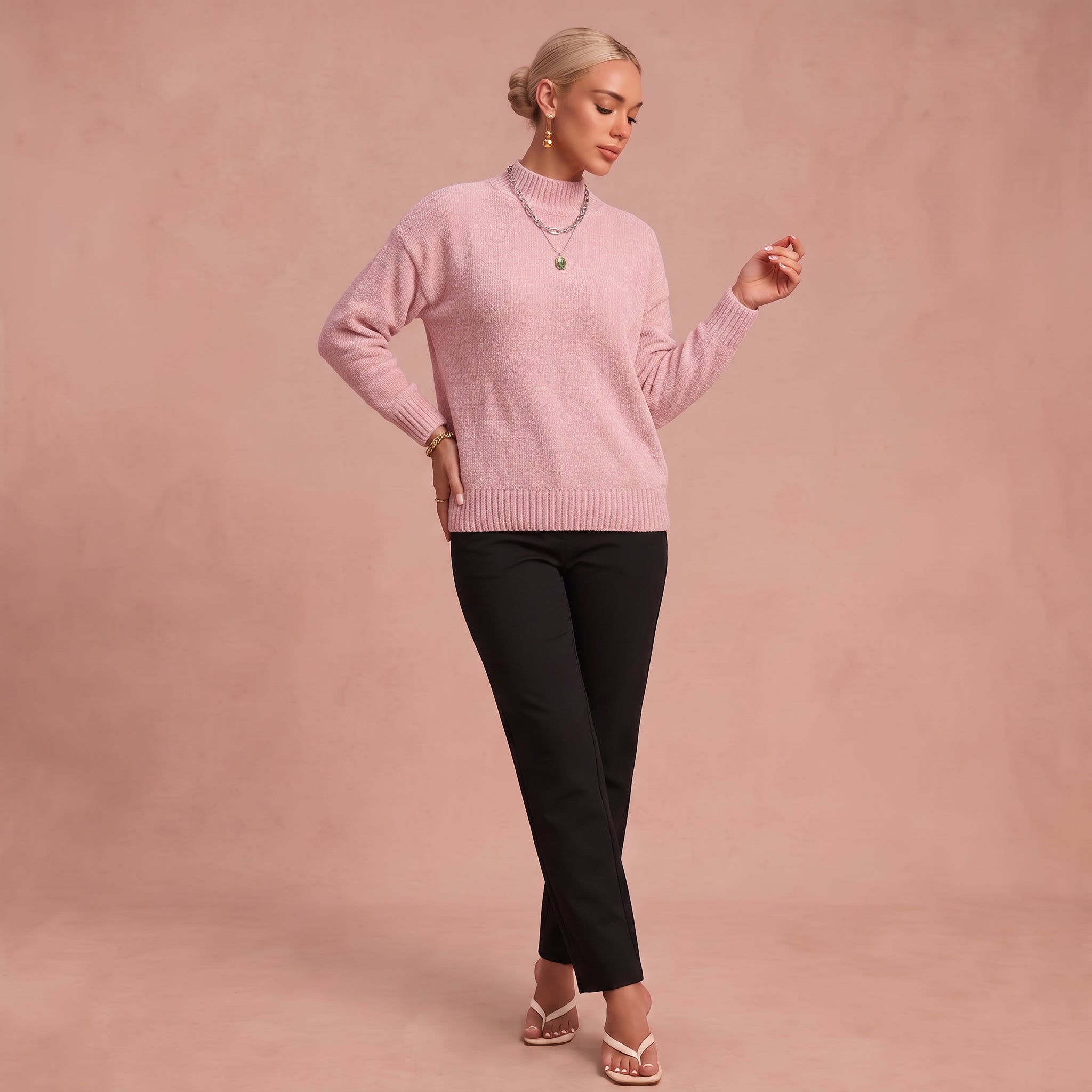 Christa – Gemütlicher Strickpullover – 1