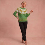 Karin - Lässiger und Bequemer Pullover – Grün – 1