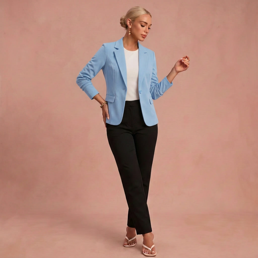 Ideal Fitted Blazer – Hellblau – 1