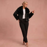 Elisabeth - Pelzjacke – Schwarz – 1