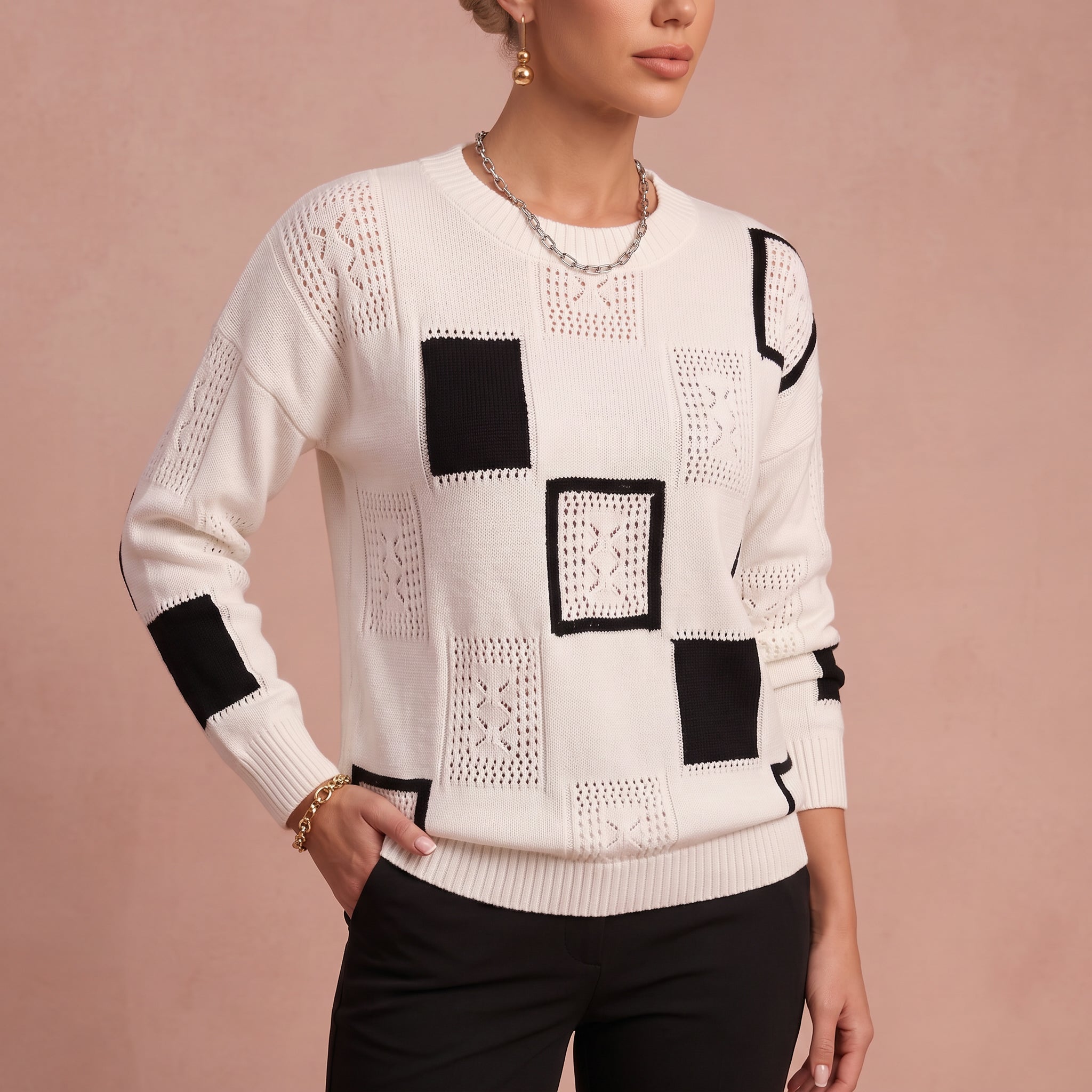 Antonia - Damen Chic Pullover – 4