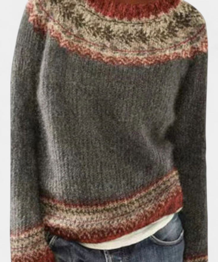Jolessa Strickpullover mit nordischem Muster