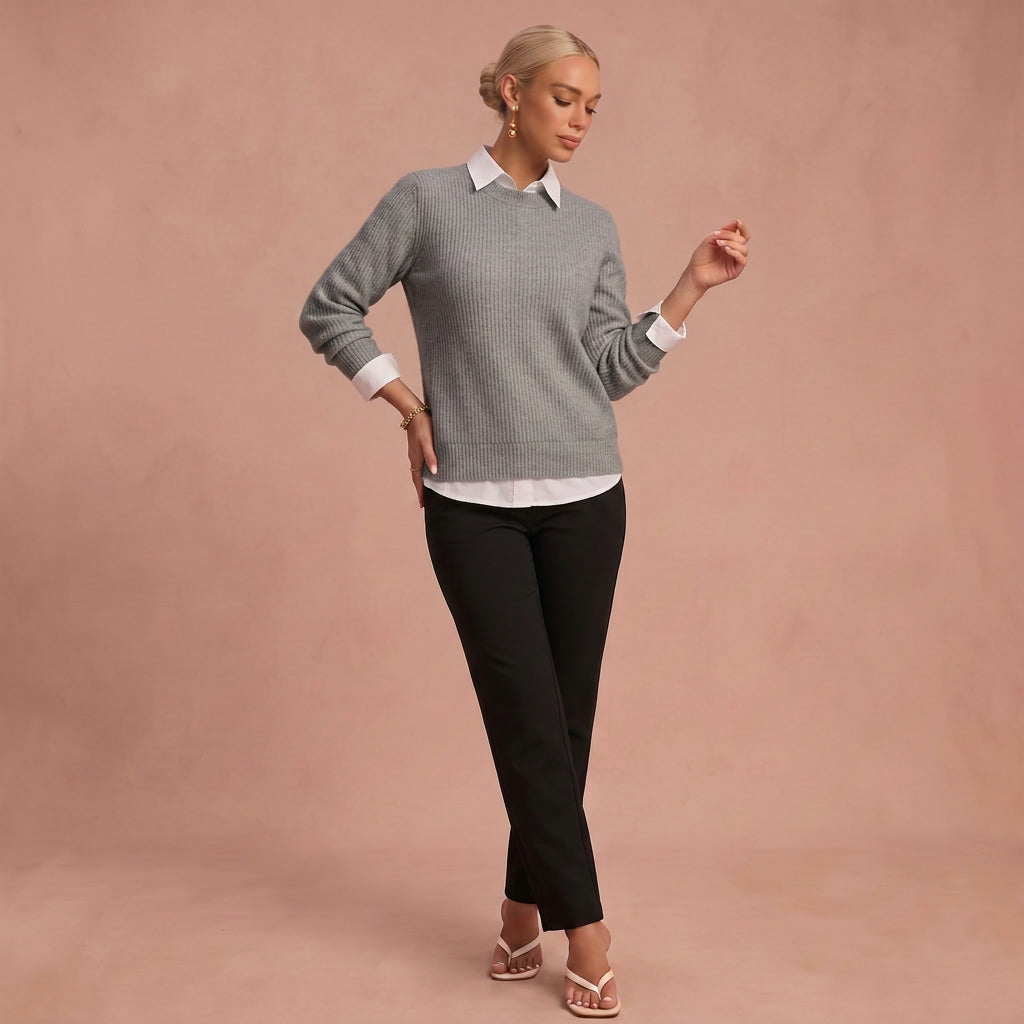 Josefine - Kaschmirpullover – Grau – 1