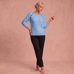 Lotta - Klassischer und Bequemer Pullover – Blau – 1