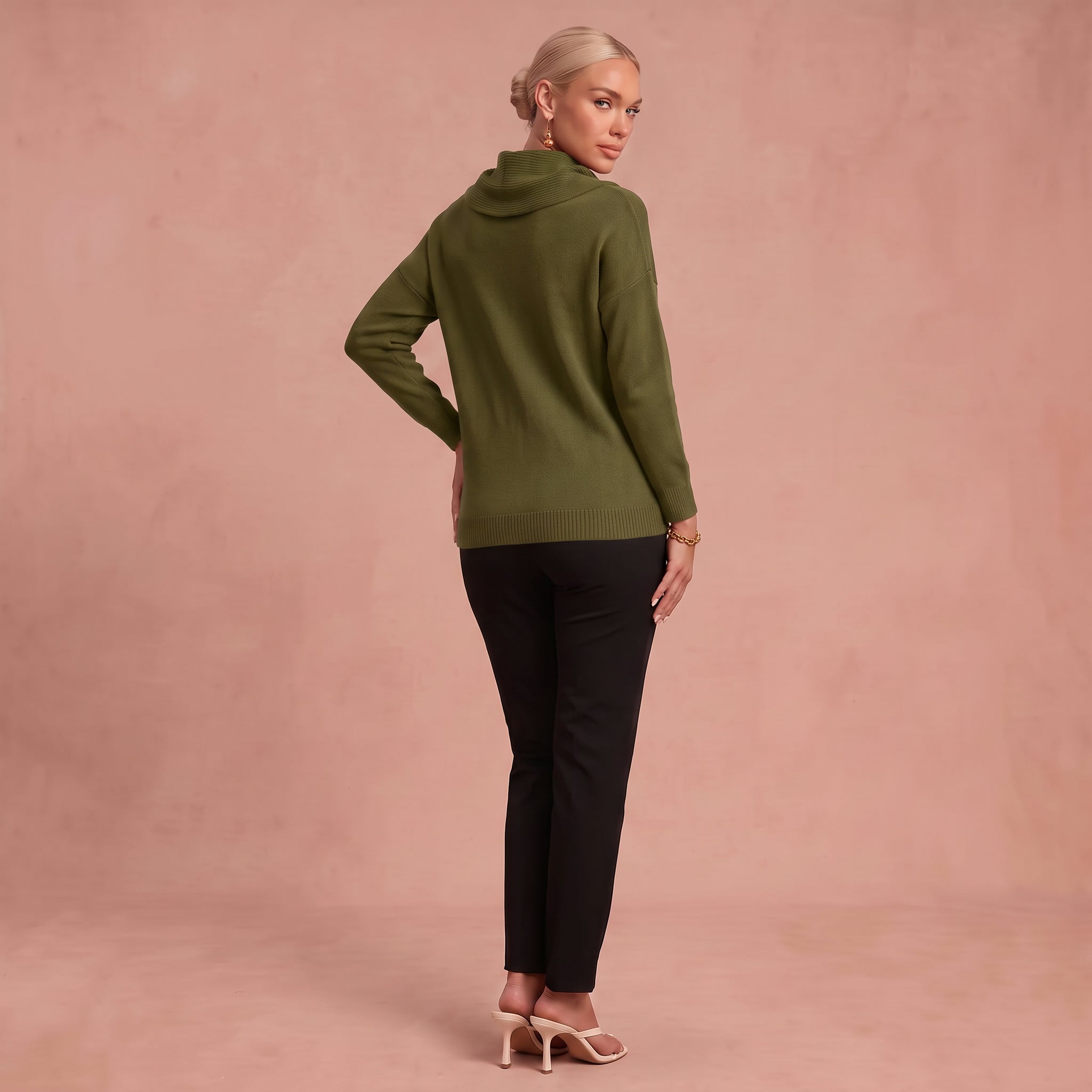 Marie-Luise | Pullover mit Kragen – Grün – 2