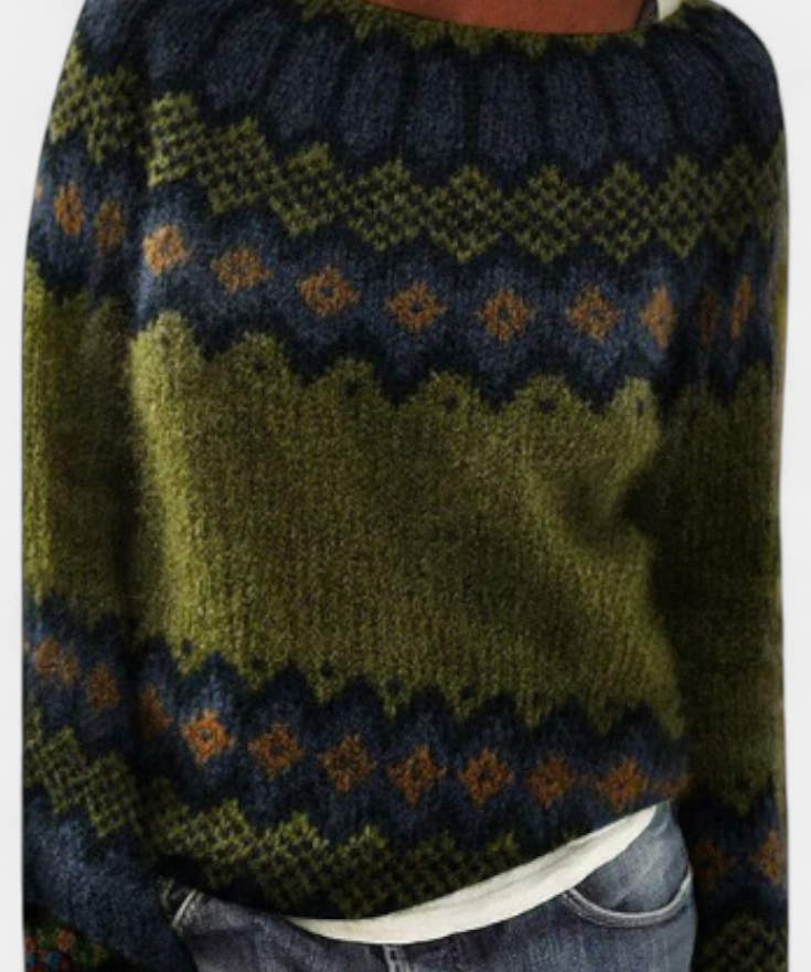 Jolessa Strickpullover mit nordischem Muster