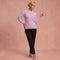 Bernila – Kabelstrickpullover – Lila – 1