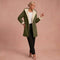 Astrid - Bequeme Jacke mit Fell – Grün – 1