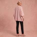 Essenz | Raffinierter Wollmischpullover – Rosa – 3
