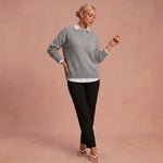 Irene - Weicher Kaschmirpullover – Grau – 1
