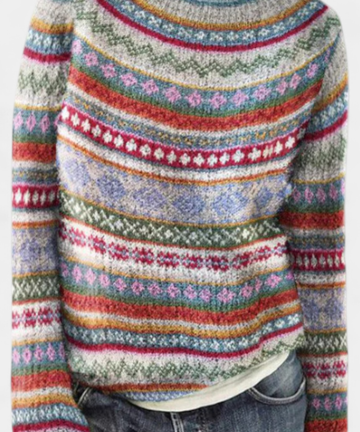 Jolessa Strickpullover mit nordischem Muster