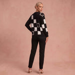 Antonia - Damen Chic Pullover – Schwarz – 2