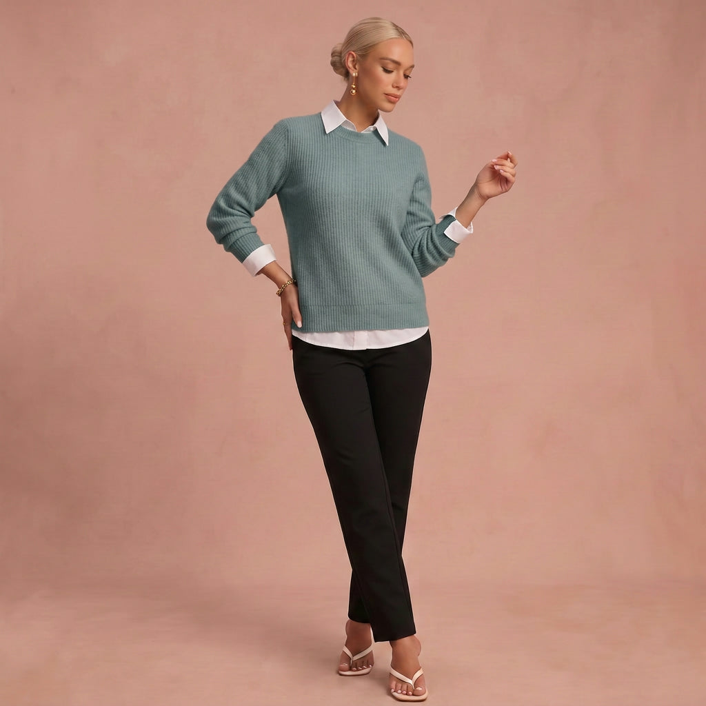Josefine - Kaschmirpullover – Grün – 1