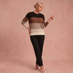 Nora - Lässiger und weicher Pullover – Braun – 1