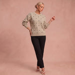 Astrid – Lässiger Strickpullover mit Polka-Dot-Muster – 1
