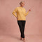 Christa – Gemütlicher Strickpullover – Gelb – 1