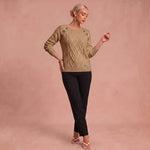 Lotta - Klassischer und Bequemer Pullover – Khaki – 1