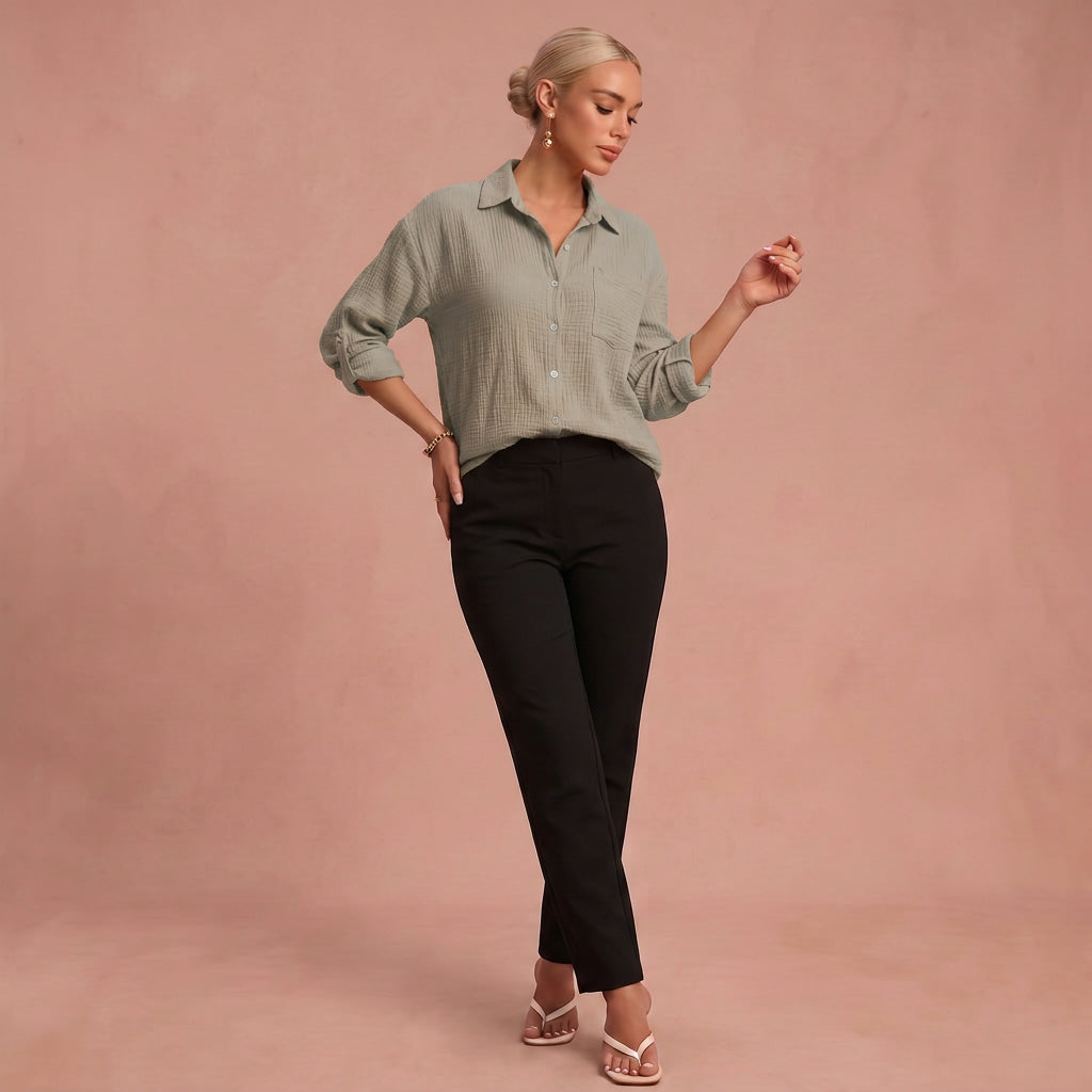 Rosa | Brautbluse – Grau – 1