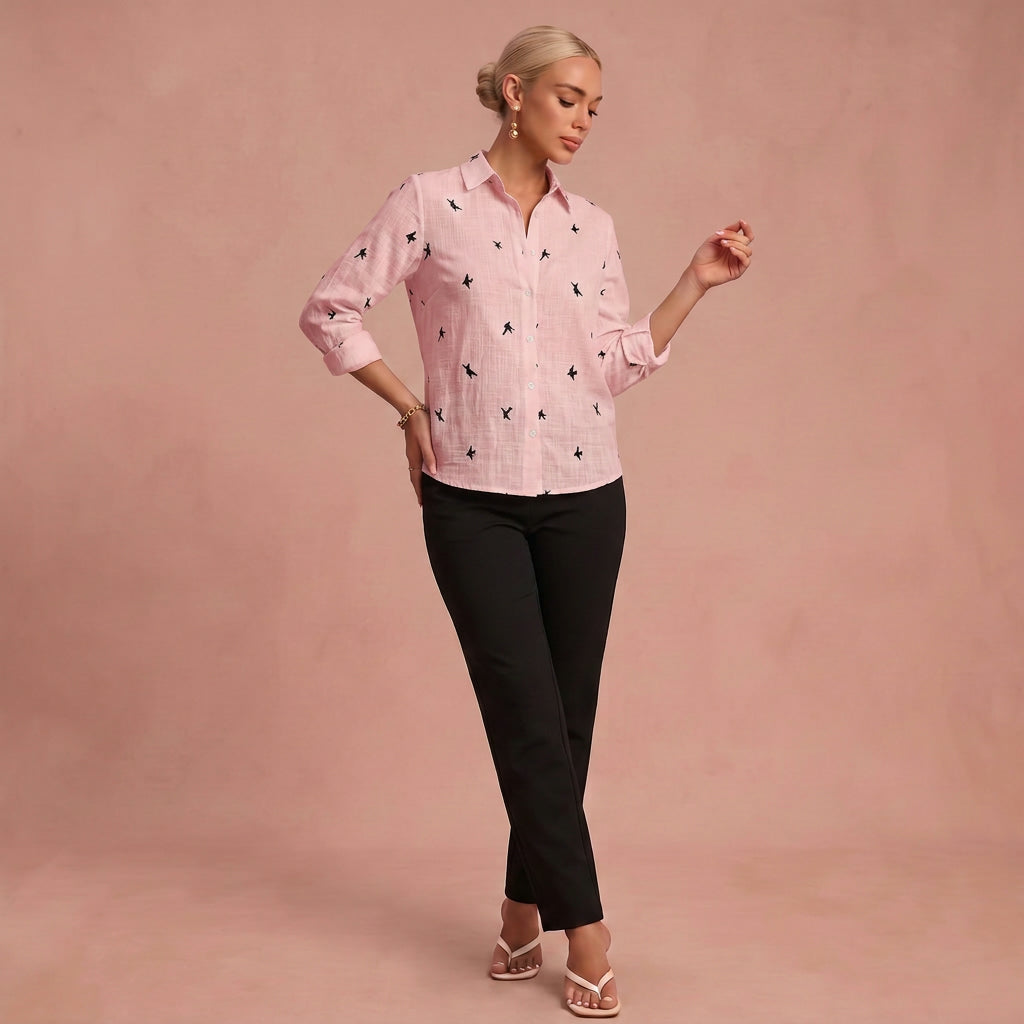 Lotte | Schicke Bluse für Frauen – Rosa – 1