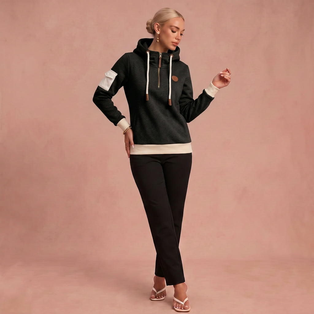 Cornelia - Bequemer und weicher Pullover – Schwarz – 1