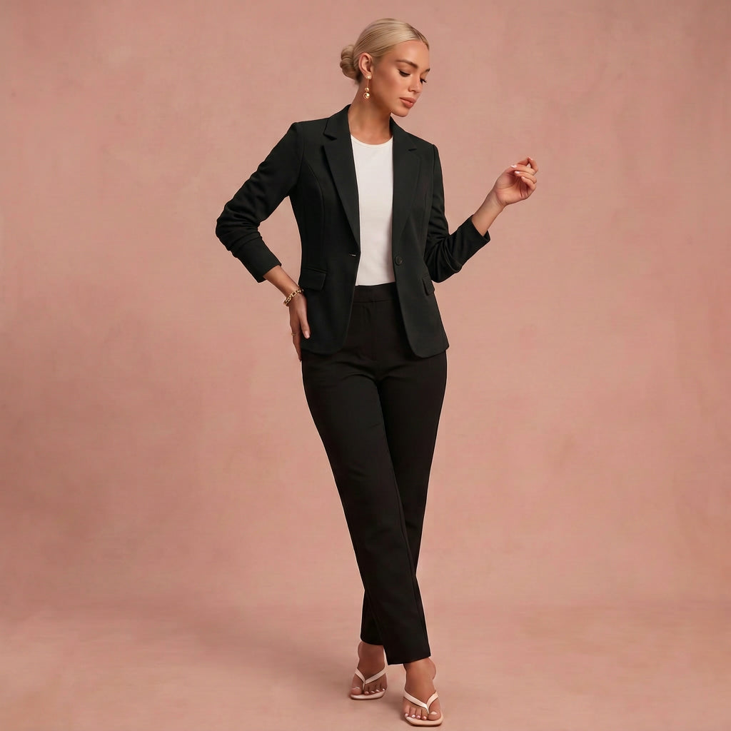 Ideal Fitted Blazer – Schwarz – 1
