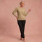 Bernila – Kabelstrickpullover – Khaki – 1