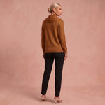 Marie-Luise | Pullover mit Kragen – Braun – 3