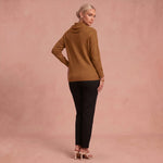 Rosemarie - Pullover mit Kragen – Braun – 2
