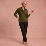 Marie-Luise | Pullover mit Kragen – Grün – 1
