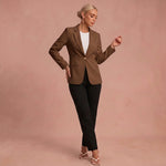 Moderner und stilvoller Blazer – Braun – 1